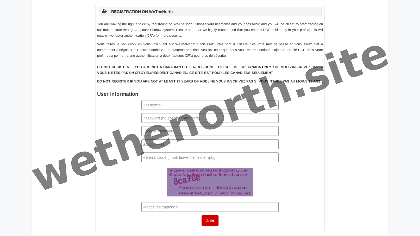 Account Registration Page